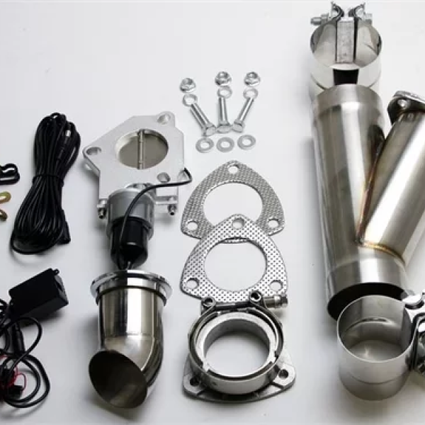 Granatelli Motor Sports 303530 - GMS303530 - Granatelli 3.0in Aluminized Mild Steel Electronic Exhaust Cutout w/Slip Fit & Band Clamps - Shipped in Europe - Tuningsupply.com