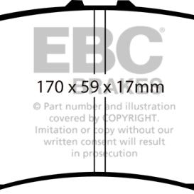 EBC DP61801 - EBCDP61801 - EBC 07-13 Acura MDX 3.7 Greenstuff Front Brake Pads - Shipped in Europe - Tuningsupply.com