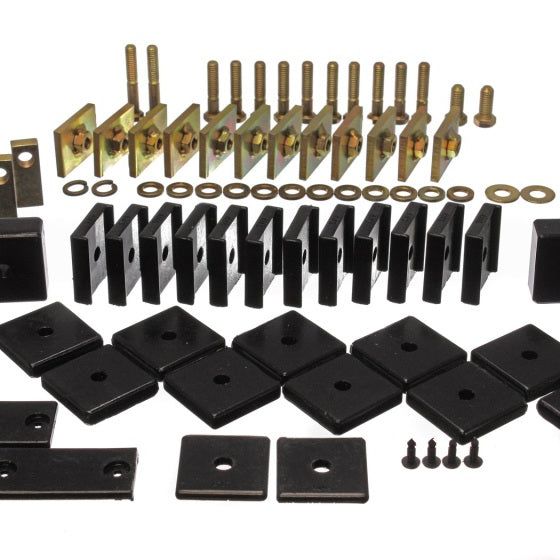 Energy Suspension 8.4104G - ENG8.4104G - Energy Suspension Toy Land Cruiser Body Mount Set - Black - Shipped in Europe - Tuningsupply.com