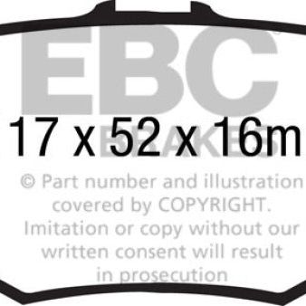 EBC DP41887R - EBCDP41887R - EBC 13+ Ford Explorer 3.5 Twin Turbo 4WD Yellowstuff Rear Brake Pads - Shipped in Europe - Tuningsupply.com