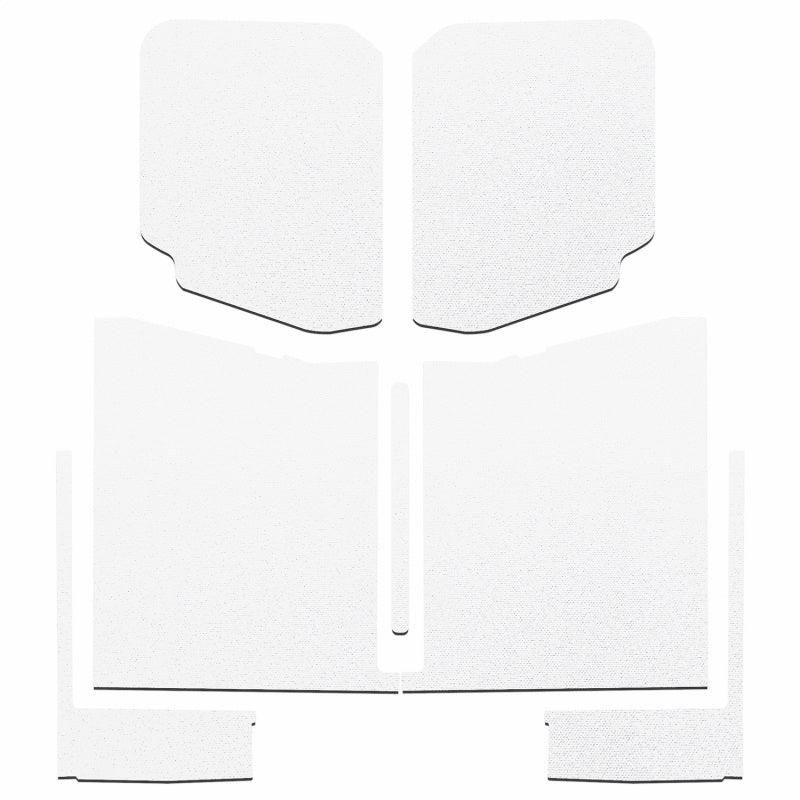 DEI 50185 - DEI50185 - DEI 20-22 Jeep Gladiator JT 4-Door Boom Mat Complete Headliner Kit - 7 Piece - White - Shipped in Europe - Tuningsupply.com