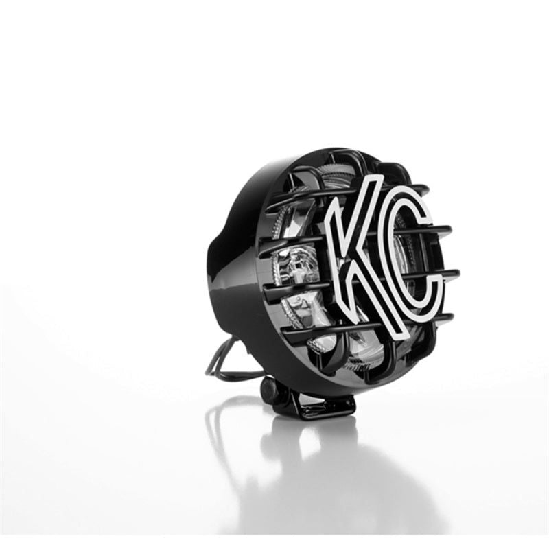 KC HiLiTES 1490 - KCL1490 - KC HiLiTES Rally 400 4in. Round Halogen Light 55w Spread Beam (Single) - Black - Shipped in Europe - Tuningsupply.com