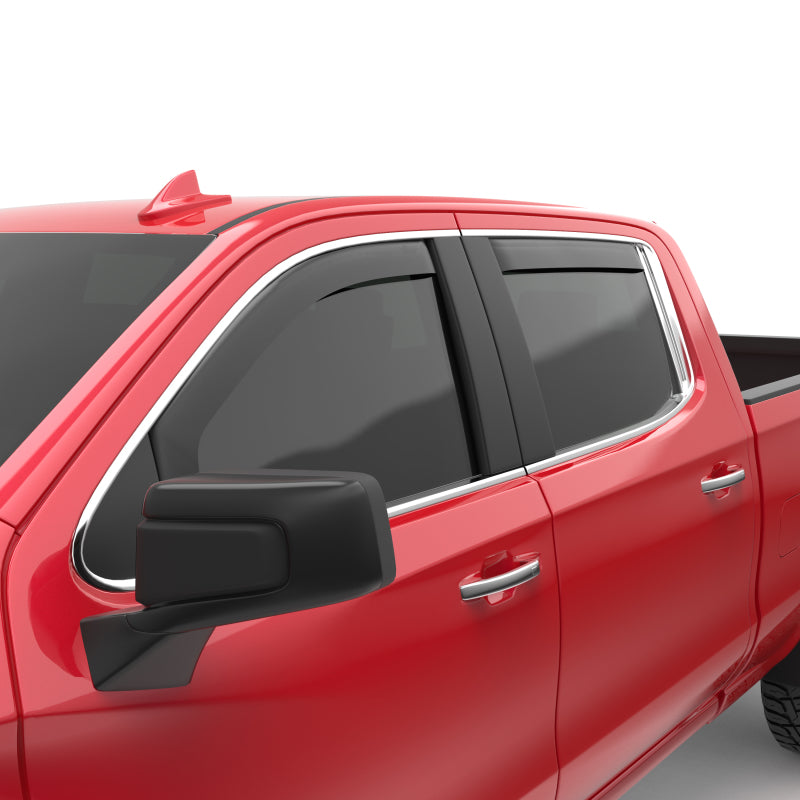 EGR 571695 - EGR571695 - EGR 2019 Chevy 1500 Crew Cab In-Channel Window Visors - Matte - Shipped in Europe - Tuningsupply.com