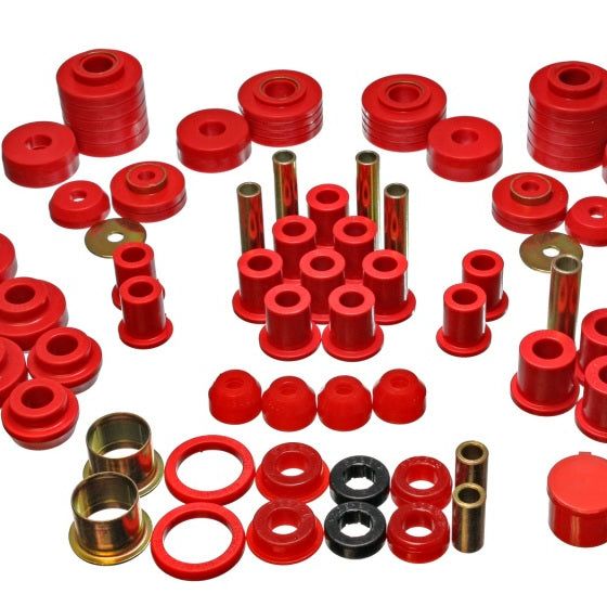 Energy Suspension 4.18101R - ENG4.18101R - Energy Suspension 80-96 Ford F150 Std/Extra Cab Pickup Red Hyper-Flex Master Bushing Set - Shipped in Europe - Tuningsupply.com