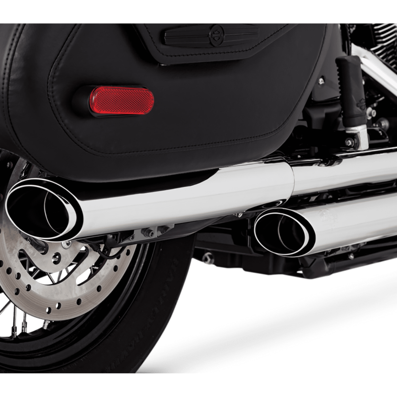 Vance and Hines 16379 - VAH16379 - Vance & Hines 18-22 Harley-Davidson Softail Heritage Twin Slash PCX Slip-On Exhaust - Chrome - Shipped in Europe - Tuningsupply.com