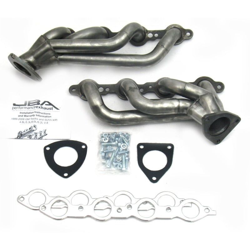 JBA 1850S-3 - JBA1850S-3 - JBA 03-06 GM Truck 6.0L LS w/o EGR 1-5/8in Primary Raw 409SS Cat4Ward Header - Shipped in Europe - Tuningsupply.com