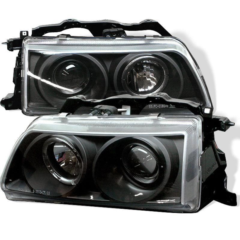 SPYDER 5010827 - SPY5010827 - Spyder Honda Civic 90-91/CRX 90-91 Projector Headlights LED Halo Blk PRO-YD-HC90-HL-BK - Shipped in Europe - Tuningsupply.com