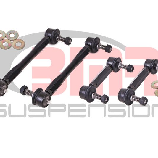 BMR Suspension ELK012 - BMRELK012 - BMR 15-17 S550 Mustang Front and Rear Sway Bar End Link Kit - Black - Shipped in Europe - Tuningsupply.com