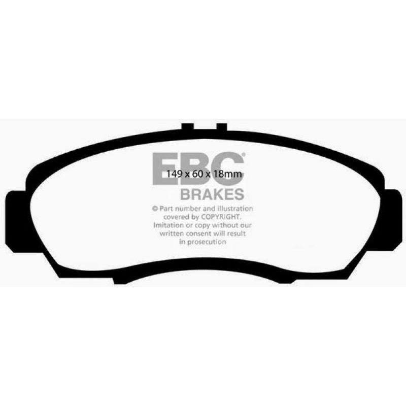 EBC DP21610 - EBCDP21610 - EBC 01-03 Acura CL 3.2 Greenstuff Front Brake Pads - Shipped in Europe - Tuningsupply.com