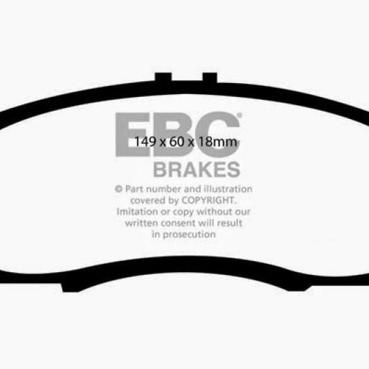 EBC DP41610R - EBCDP41610R - EBC 01-03 Acura CL 3.2 Yellowstuff Front Brake Pads - Shipped in Europe - Tuningsupply.com