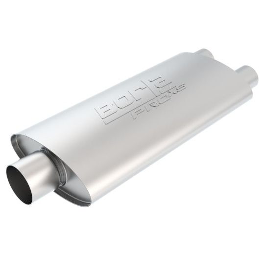 Borla 40349 - BOR40349 - Borla Pro-XS 3in, 2-1/2in, 19in x 9-1/2in x 4in Oval Cen/Dual Turbo XL Muffler - Shipped in Europe - Tuningsupply.com