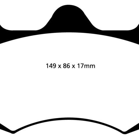 EBC DP5042NDX - EBCDP5042NDX - EBC 01-04 Aston Martin Vanquish 5.9 (AP Caliper) Bluestuff Front Brake Pads - Shipped in Europe - Tuningsupply.com