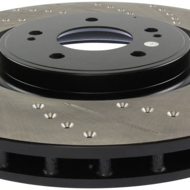 Stoptech 127.46076L - STO127.46076L - StopTech Slotted & Drilled Sport Brake Rotor - Shipped in Europe - Tuningsupply.com