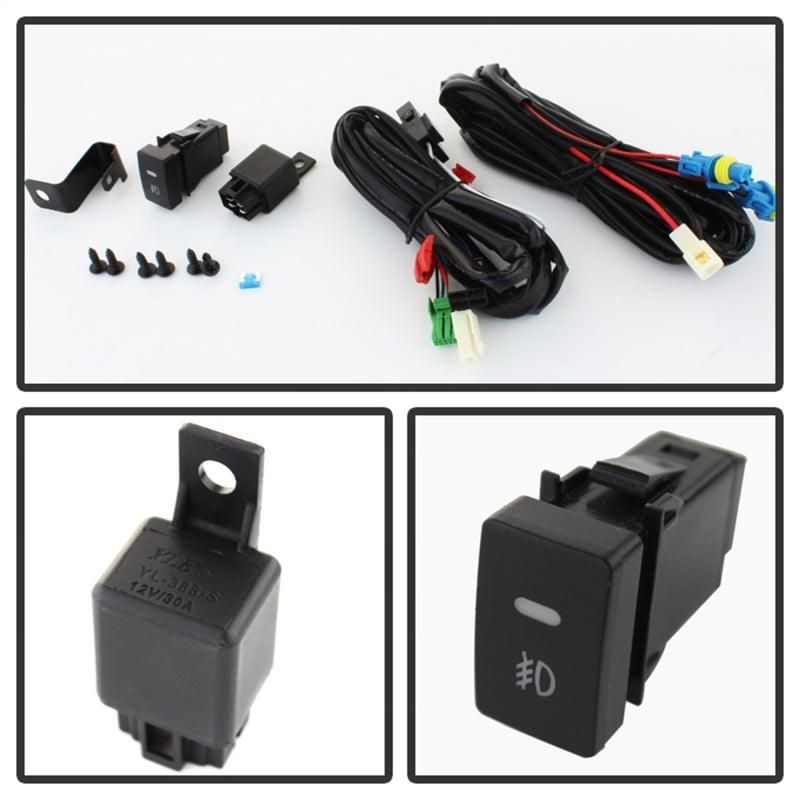 SPYDER 5077752 - SPY5077752 - Spyder Honda Civic 2013-2014 4dr OEM Fog Light W/Switch Yellow FL-HC2013-4D-Y - Shipped in Europe - Tuningsupply.com