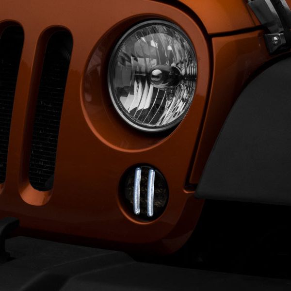 Raxiom J119943 - RAXJ119943 - Raxiom 07-18 Jeep Wrangler JK Axial Series LED Front Turn Signals (Smoked) - Shipped in Europe - Tuningsupply.com