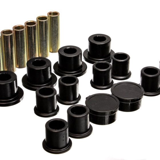 Energy Suspension 4.2154G - ENG4.2154G - Energy Suspension 98-11 Ford Ranger Black Rear Leaf Spring Bushing Set - Shipped in Europe - Tuningsupply.com