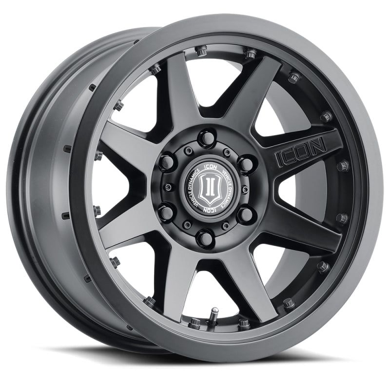 ICON 21817857345SB - ICO21817857345SB - ICON Rebound Pro 17x8.5 5x5 -6mm Offset 4.5in BS 71.5mm Bore Satin Black Wheel - Shipped in Europe - Tuningsupply.com