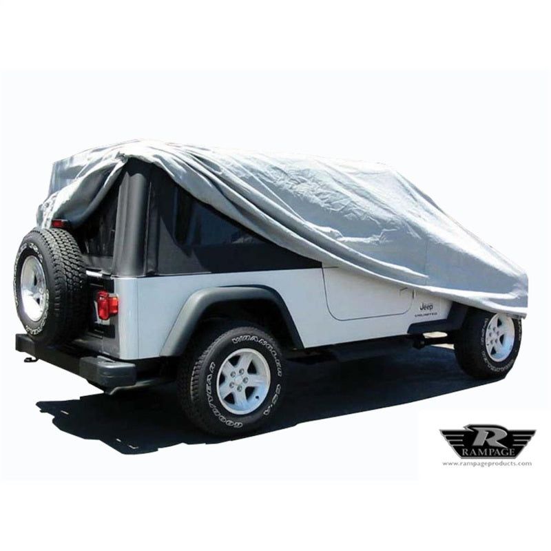 Rampage 1202 - RAM1202 - Rampage 2004-2006 Jeep Wrangler(TJ) LJ Unlimited Car Cover - Grey - Shipped in Europe - Tuningsupply.com