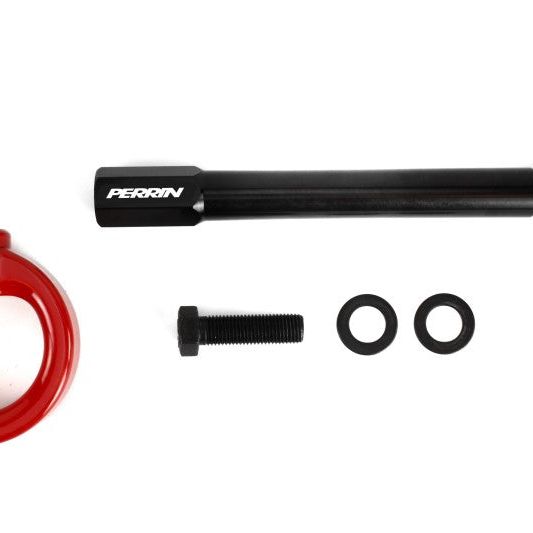 Perrin Performance PSP-BDY-231RD - PERPSP-BDY-231RD - PERRIN 08-14 Subaru WRX & STI / 08-11 Impreza / 05-09 Legacy Tow Hook Kit (Front) - Red - Shipped in Europe - Tuningsupply.com