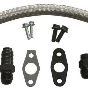 Fleece Performance FPE-CTDT-KIT - FPEFPE-CTDT-KIT - Fleece Performance Universal Cummins Turbo Drain Tube Kit (for 2nd Gen Swaps) - Shipped in Europe - Tuningsupply.com