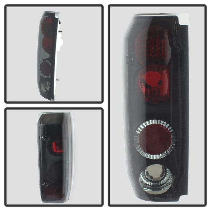 SPYDER 5078155 - SPY5078155 - Spyder Ford F150 87-96/Ford Bronco 88-96 Euro Style Tail Lights Black Smoke ALT-YD-FF15089-BSM - Shipped in Europe - Tuningsupply.com