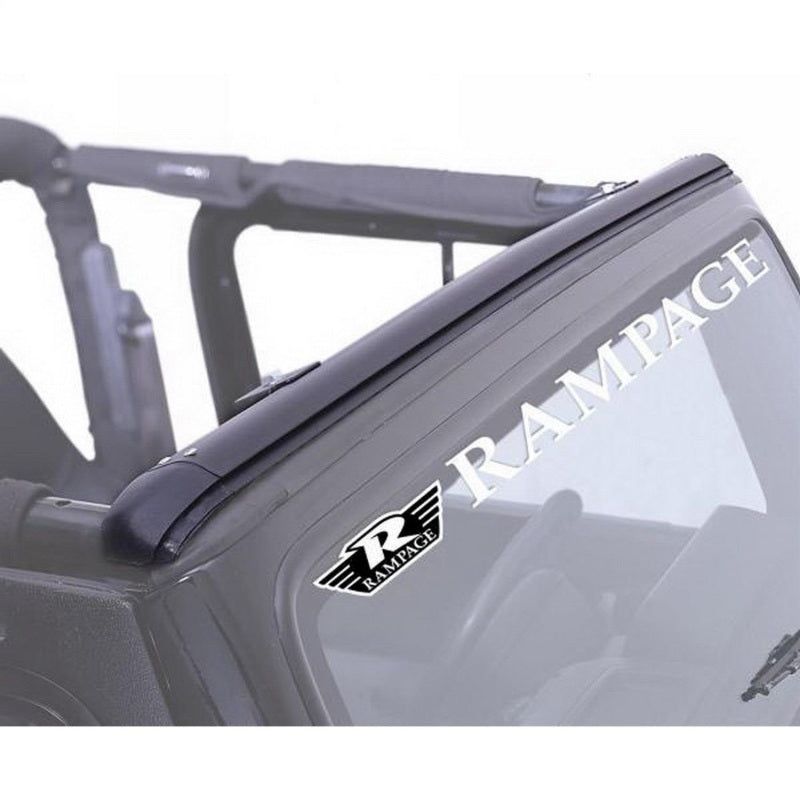 Rampage 901004 - RAM901004 - Rampage 1997-2006 Jeep Wrangler(TJ) Windshield Channel - Black - Shipped in Europe - Tuningsupply.com
