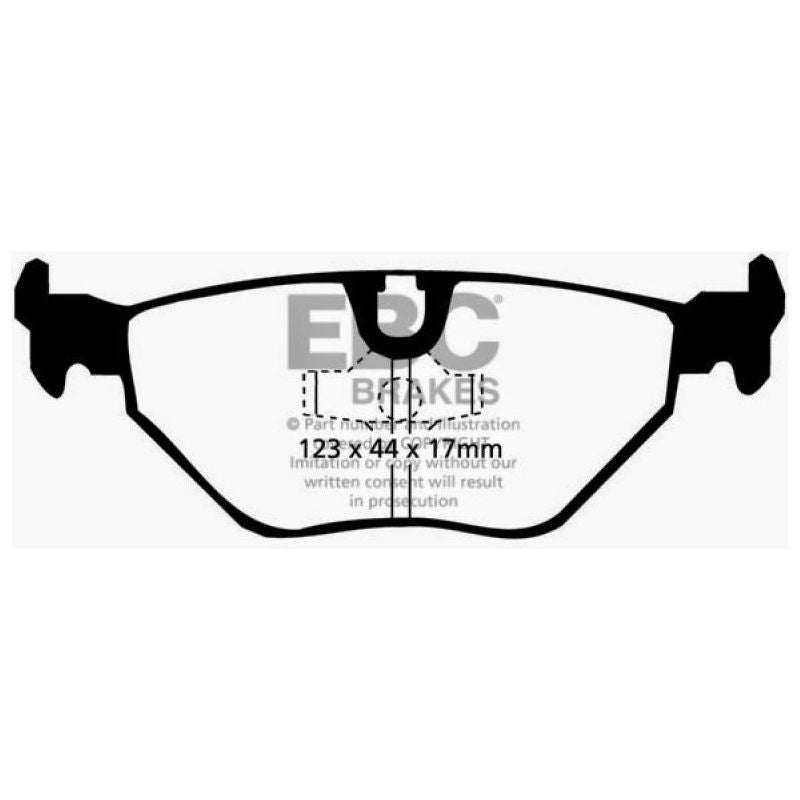 EBC DP3690C - EBCDP3690C - EBC 87-91 BMW M3 2.3 (E30) Redstuff Rear Brake Pads - Shipped in Europe - Tuningsupply.com