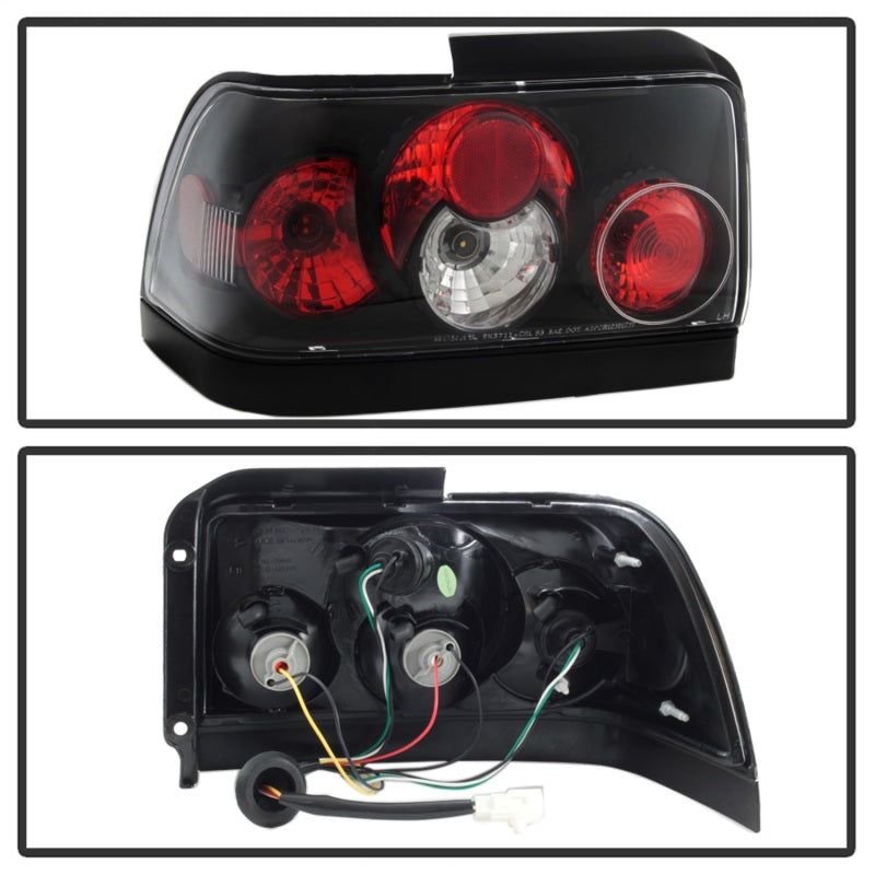 SPYDER 5007407 - SPY5007407 - Spyder Toyota Corolla 93-97 Euro Style Tail Lights Black ALT-YD-TC93-BK - Shipped in Europe - Tuningsupply.com