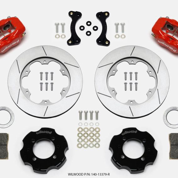 Wilwood 140-13379-R - WIL140-13379-R - Wilwood Forged Dynalite Front Hat Kit 11.00in GT Rotor Red 95-05 Miata - Shipped in Europe - Tuningsupply.com