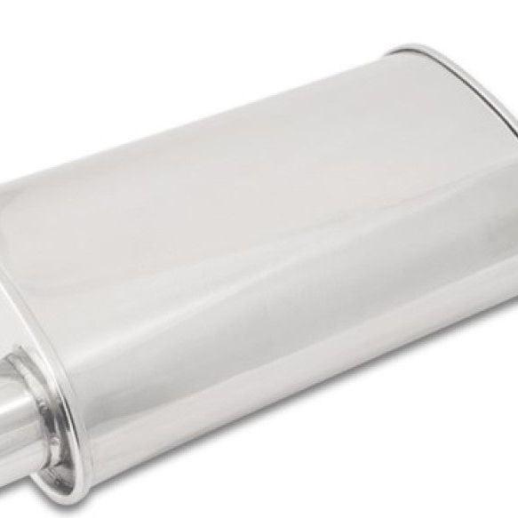 Vibrant 1129 - VIB1129 - Vibrant StreetPower Oval Muffler 5in x 9in x 15in - 2.5in inlet/outlet (Offset-Offset Same Side) - Shipped in Europe - Tuningsupply.com