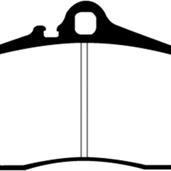 EBC DP31208C - EBCDP31208C - EBC 98-05 Porsche 911 (996) (Cast Iron Rotor only) 3.4 Carrera 2 Redstuff Rear Brake Pads - Shipped in Europe - Tuningsupply.com