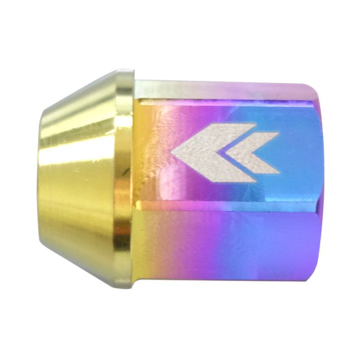 NRG LN-T200MC-21 - NRGLN-T200MC-21 - NRG 200 Series M12 X 1.5 Titanium Lug Nut Set - 21 Pc w/Lock Key Socket - Neochrome - Shipped in Europe - Tuningsupply.com