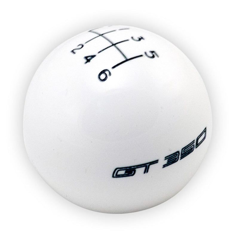 Ford Racing M-7213-M8SW - FRPM-7213-M8SW - Ford Racing 15-19 Mustang GT350 White 6-Speed Shift Knob - Shipped in Europe - Tuningsupply.com