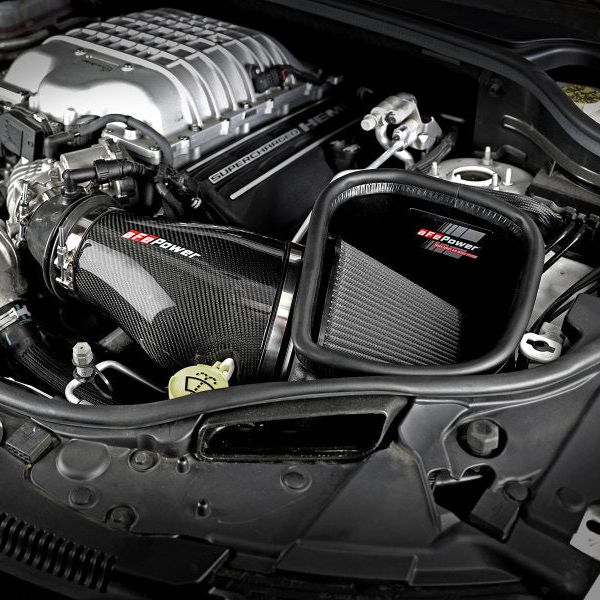 aFe 57-10002D - AFE57-10002D - aFe Track Series Carbon Fiber Pro Dry S AIS - 2018 Jeep Grand Cherokee Trackhawk (WK2) V8-6.2L(SC) - Shipped in Europe - Tuningsupply.com