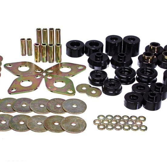 Energy Suspension 8.4110G - ENG8.4110G - Energy Suspension 00-02 Toyota 4-Runner 2WD/4WD Black Body Mount Bushing Set - Shipped in Europe - Tuningsupply.com