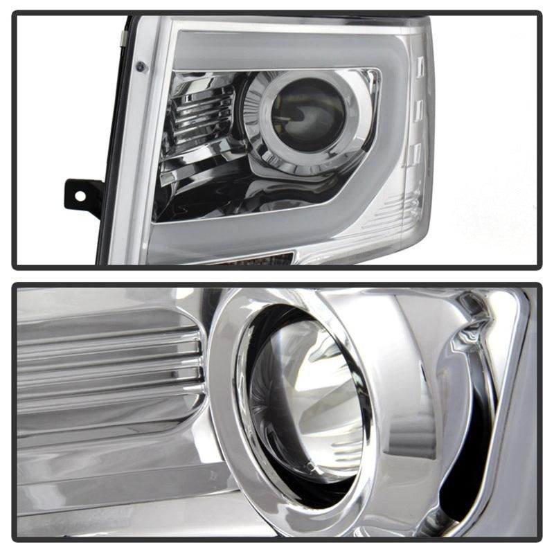 SPYDER 5077639 - SPY5077639 - Spyder Ford F150 13-14 Projector Factory Xenon Model- Light Bar DRL Chrm PRO-YD-FF15013-LBDRL-HID-C - Shipped in Europe - Tuningsupply.com