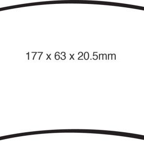 EBC ED91777 - EBCED91777 - EBC 05-07 Ford F250 (inc Super Duty) 5.4 (2WD) Extra Duty Front Brake Pads - Shipped in Europe - Tuningsupply.com