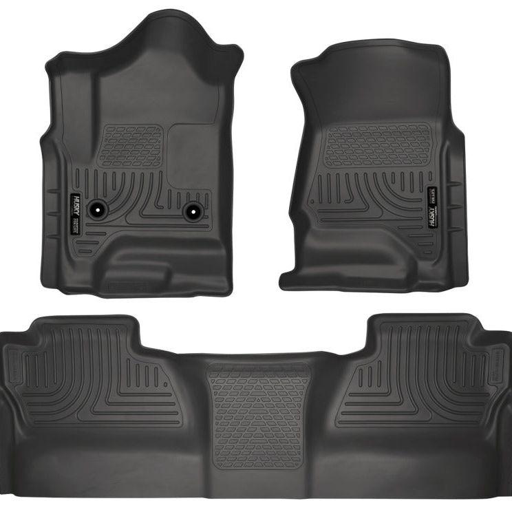 Husky Liners 98231 - HSL98231 - Husky Liners 14 Chevrolet Silverado/GMC Sierra WeatherBeater Black Front & 2nd Seat Floor Liners - Shipped in Europe - Tuningsupply.com