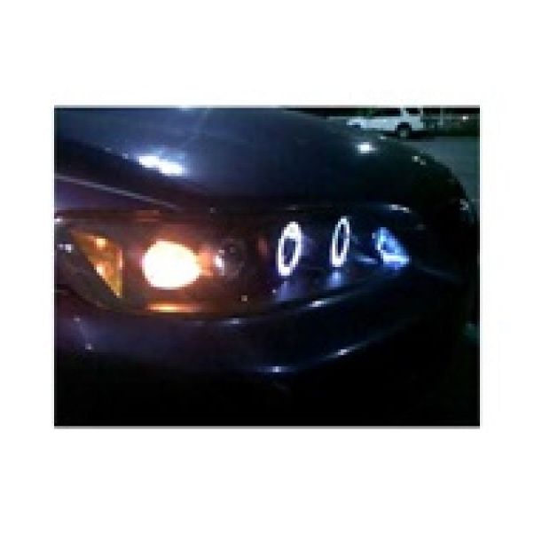 SPYDER 5010728 - SPY5010728 - Spyder Honda Accord 98-02 1PC Projector Headlights LED Halo Amber Reflector Blk PRO-YD-HA98-AM-BK - Shipped in Europe - Tuningsupply.com