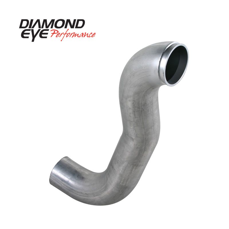 Diamond Eye Performance 220105 - DEP220105 - Diamond Eye Downpipe 4in TB Single W/ HX40 FLANGE AL DODGE 5.9L 2500/3500 89-93 4X4 ONLY - Shipped in Europe - Tuningsupply.com