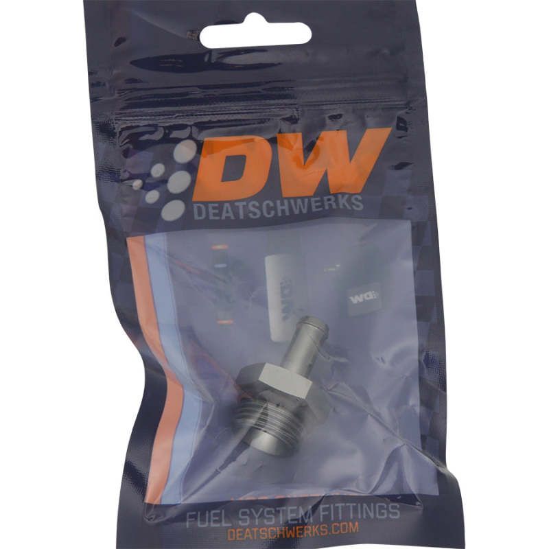 DeatschWerks 6-02-0510 - DWK6-02-0510 - DeatschWerks 8AN ORB Male To 5/16in. Male Barb Fitting (Incl. O-Ring) - Shipped in Europe - Tuningsupply.com