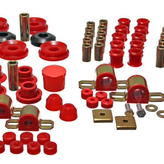 Energy Suspension 7.18107R - ENG7.18107R - Energy Suspension 95-98 Nissan 240SX (S14) Red Hyper-Flex Master Bushing Set - Shipped in Europe - Tuningsupply.com