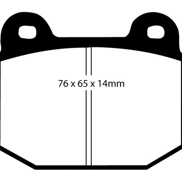 EBC DP31538C - EBCDP31538C - EBC 99-03 Mitsubishi Lancer Evolution 2.0 Turbo Redstuff Rear Brake Pads - Shipped in Europe - Tuningsupply.com