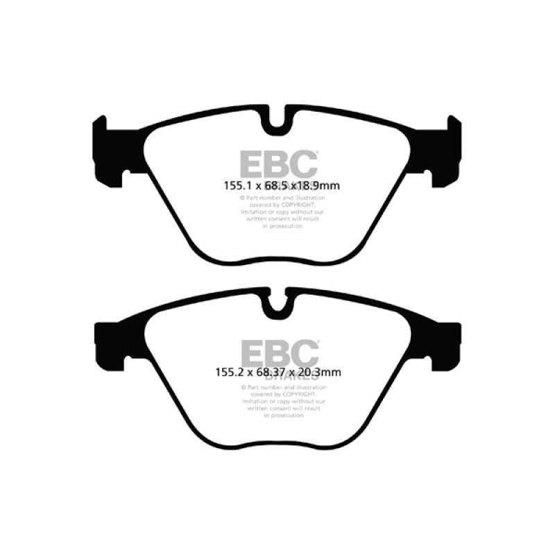 EBC DP32103C - EBCDP32103C - EBC 10+ BMW 535i 3.0 Turbo (F10) Redstuff Front Brake Pads - Shipped in Europe - Tuningsupply.com