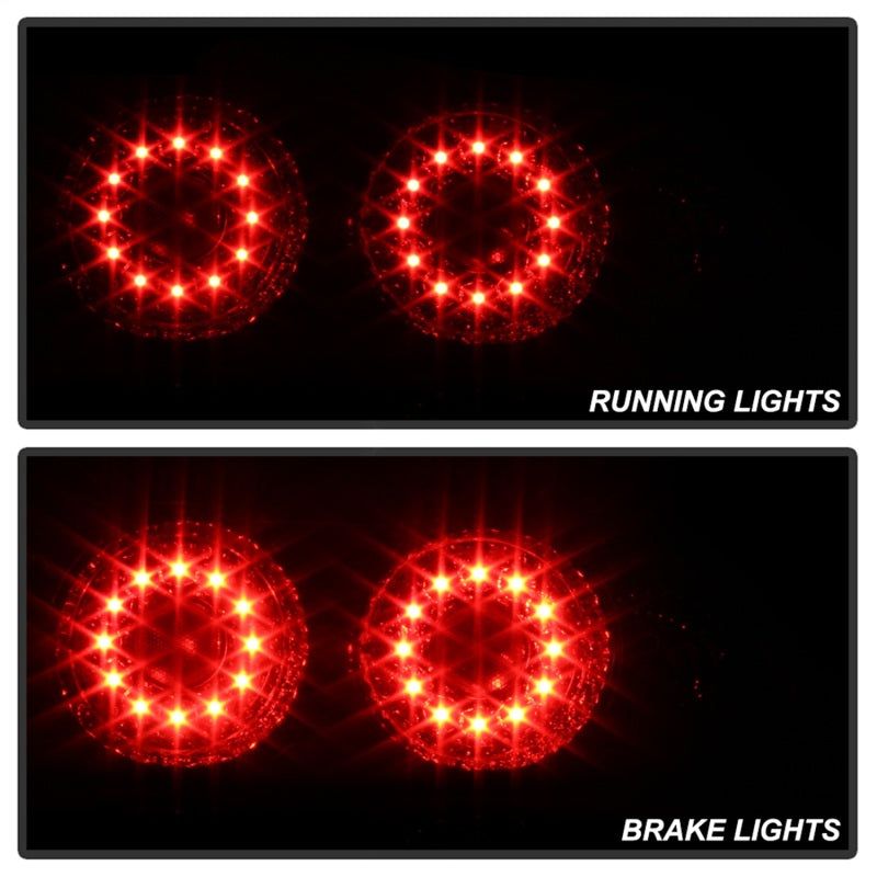 SPYDER 5000385 - SPY5000385 - Spyder Acura RSX 02-04 LED Tail Lights Red Clear ALT-YD-ARSX02-LED-RC - Shipped in Europe - Tuningsupply.com