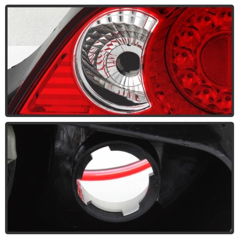 SPYDER 5000385 - SPY5000385 - Spyder Acura RSX 02-04 LED Tail Lights Red Clear ALT-YD-ARSX02-LED-RC - Shipped in Europe - Tuningsupply.com