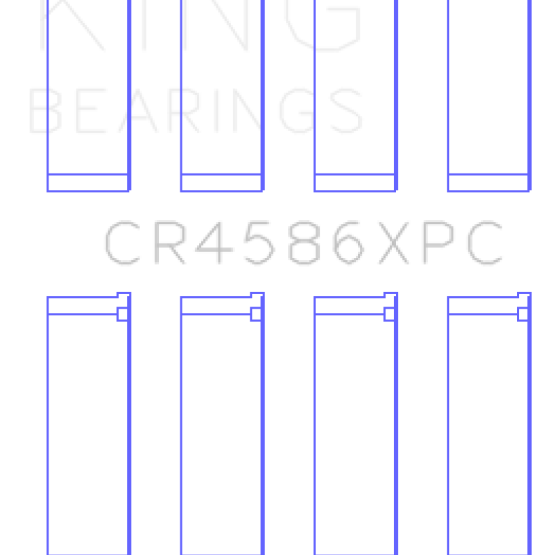 King Engine Bearings GCR4586XPC - KINGCR4586XPC - King Engine Bearings Mitsubishi 4B11T Performance Coated Rod Bearing Set - Size STD - Shipped in Europe - Tuningsupply.com