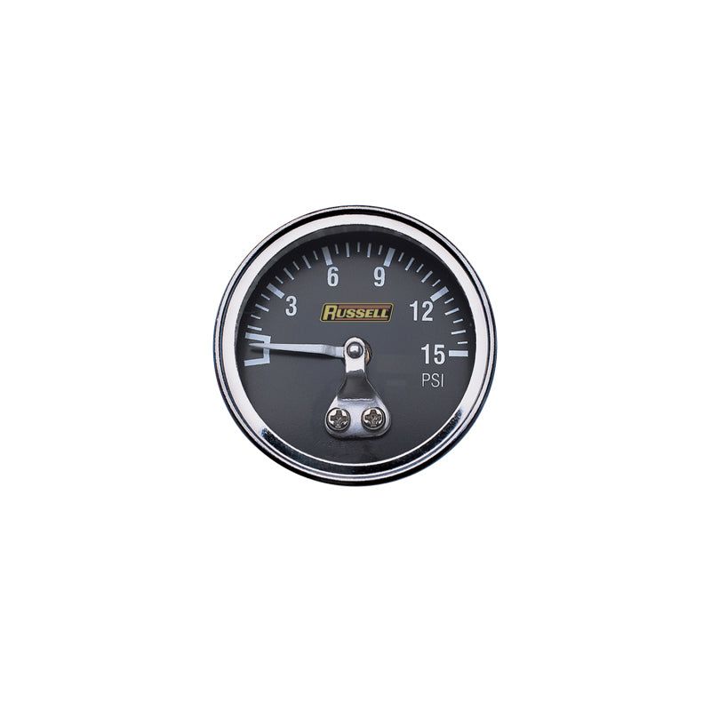 Russell 650350 - RUS650350 - Russell Performance 15 psi fuel pressure gauge (Non liquid-filled) - Shipped in Europe - Tuningsupply.com