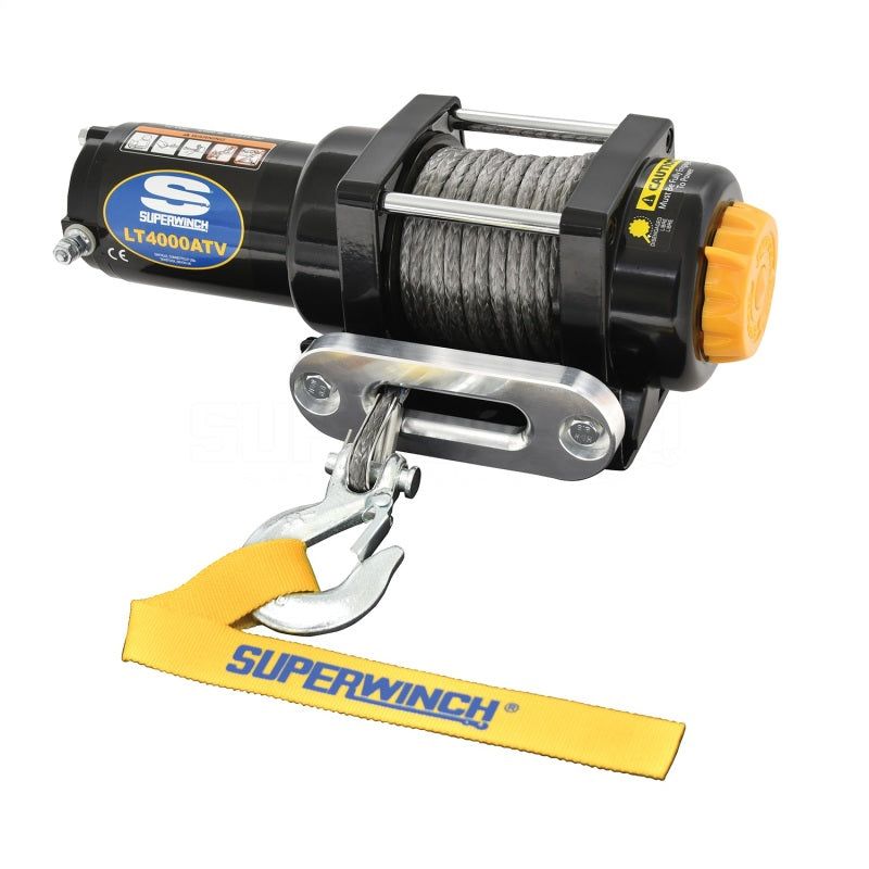 Superwinch 1140230 - SUW1140230 - Superwinch 4000 LBS 12V DC 3/16in x 50ft Synthetic Rope LT4000 Winch - Shipped in Europe - Tuningsupply.com