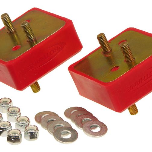Prothane 1-503 - PRO1-503 - Prothane 67-92 Jeep V8 Motor Mounts - Red - Shipped in Europe - Tuningsupply.com